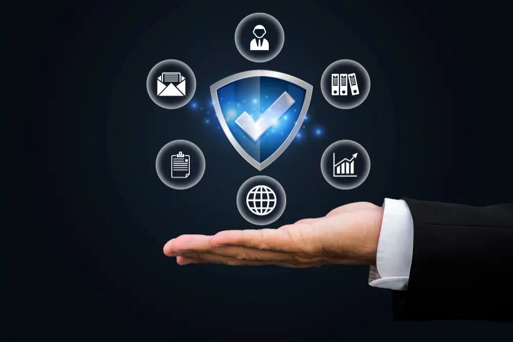 Risk assessment dashboard showing compliance metrics